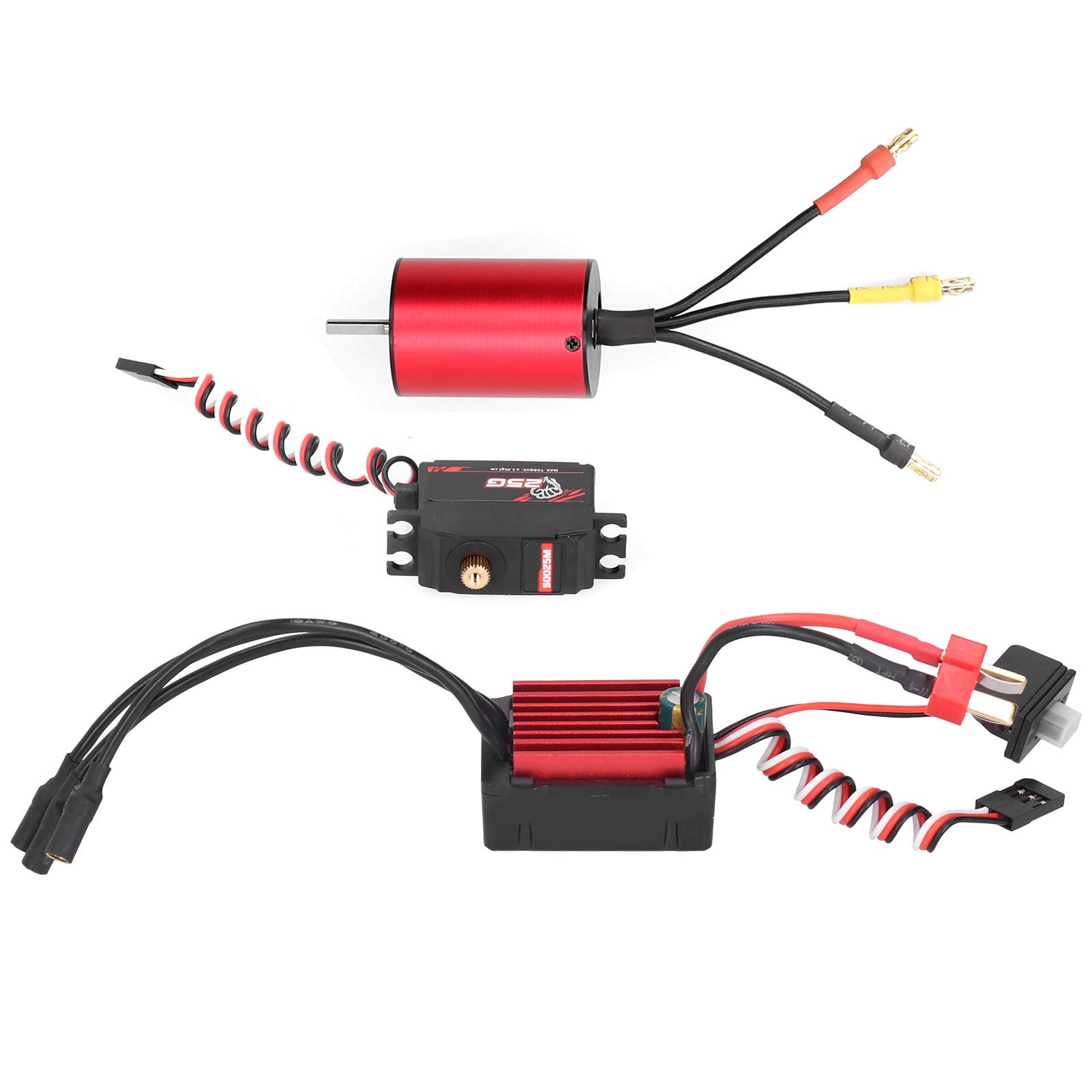 2838 Motor sin Escobillas de 3600kV 35A ESC 25G Metal Gear Servo RC Piezas para 1: 14 1:12 Coche sin Cepillo