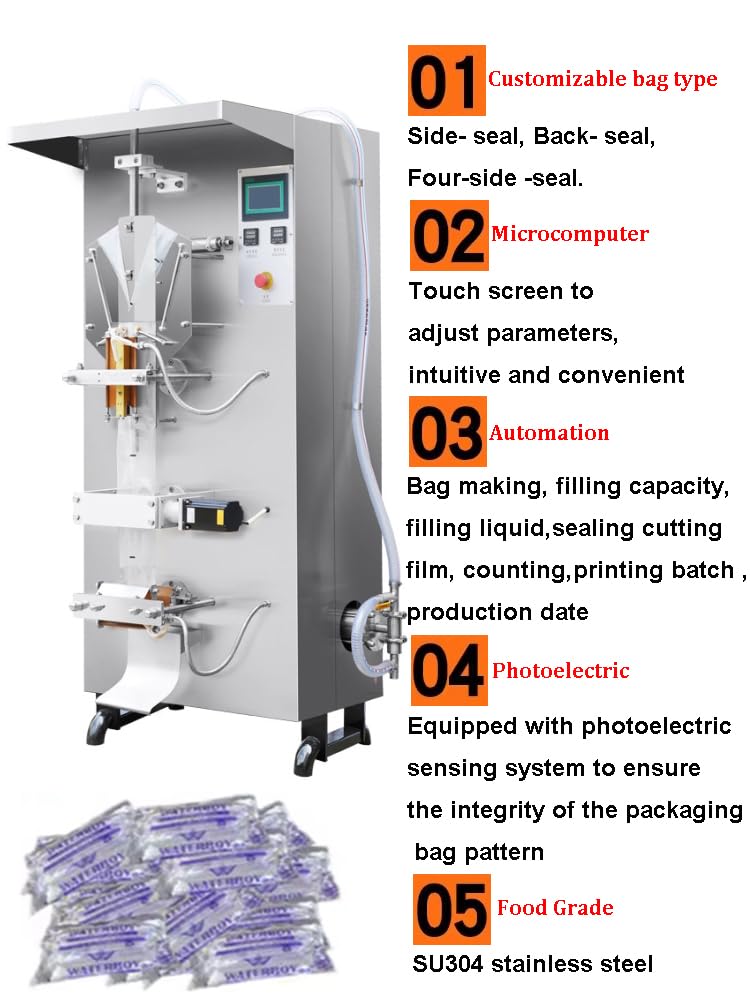 Numbered features of the YOU LIAN YLZF-1000 machine