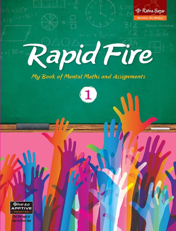 Ratna Sagar RAPID FIRE 1 : My Book of Mental Maths and Assignments - Mental Maths Book For Class 1