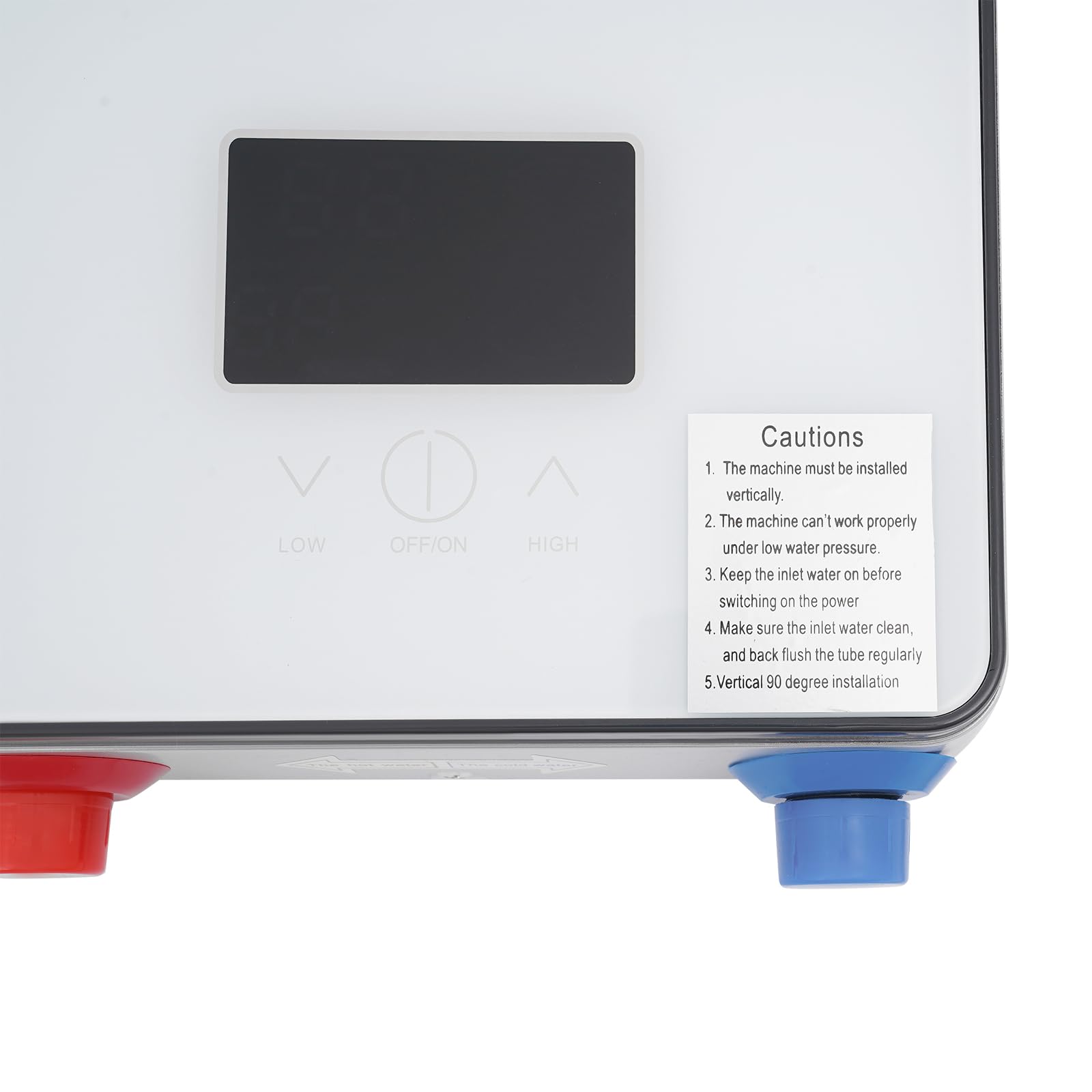Scaldacqua istantanea 6500 W, scaldabagno elettrico con display touch a LED, regolabile in temperatura, scaldabagno, IPX24, impermeabile, con doccetta e set doccia, per bagno, doccia, cucina, casa