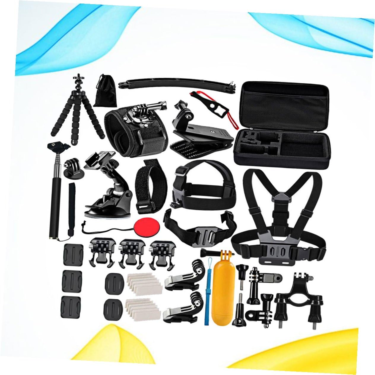 Artibetter Accesorios para Cámara de Acción Compatible y Incluye Correa Flotante Trípode y Adaptador para Cámaras Deportivas para Actividades al Aire Libre