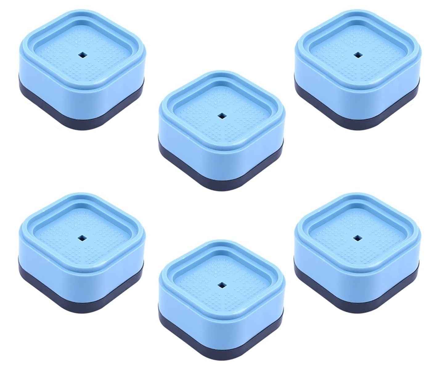 Bed & Furniture Risers Heavy-Duty Adjustable Leg Extenders for Beds,Tables, Sofas,Chairs Non-Slip,Anti-Vibration Square Base Riser Stand for Home Use Washing Machine Ped (Pack of 6)-image-37