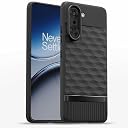 Pikkme Back Cover for OnePlus Nord CE 5 5G Soft Grip 3D Hexa Cube Texture Silicone Bumper Case (Black) gallery image