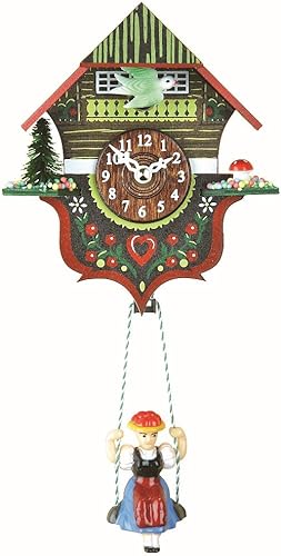 Trenkle Kuckulino Black Forest Clock Black Forest House with Quartz Movement and Cuckoo Chime TU 2012 SQ