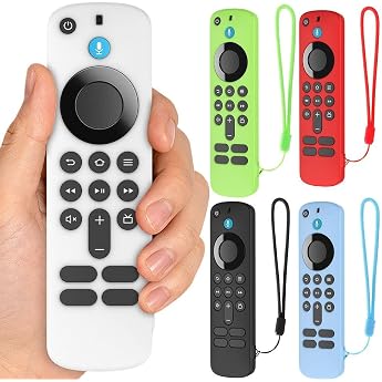 For Fire TV Stick HD/4K Case Remote Control Cover Silicone Material Thin Waterproof Dustproof Anti-Slip Dirtproof Shockproof Case Cover for TV Remote Control for Firestick Remote Control Protective