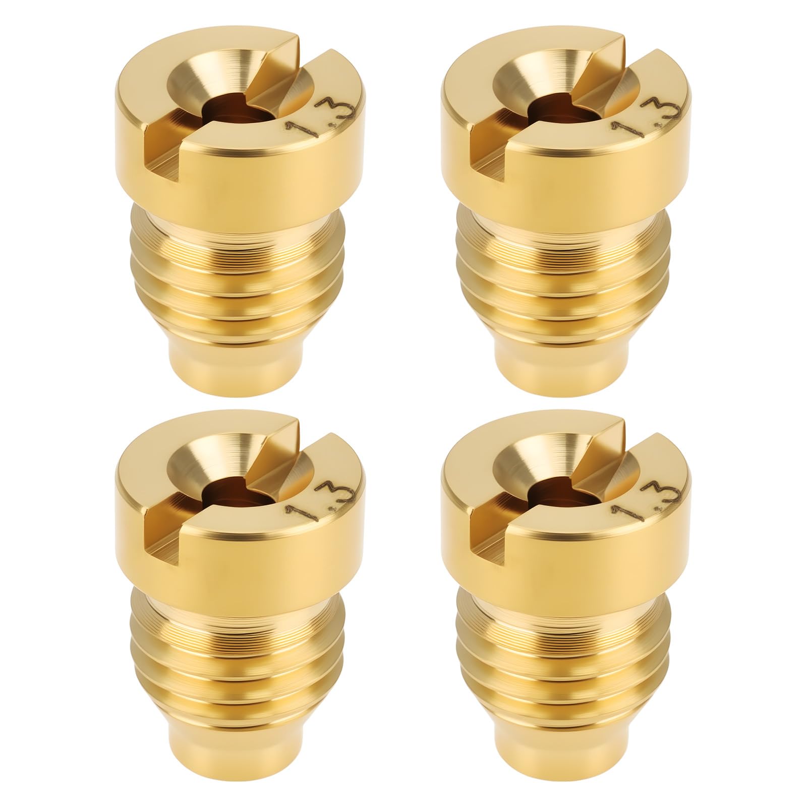 MechPort 4 Pack 1.3 mm Brass Orifice Nozzles for Foam Cannon Compatible with MJJC Compatible with Karcher K Series