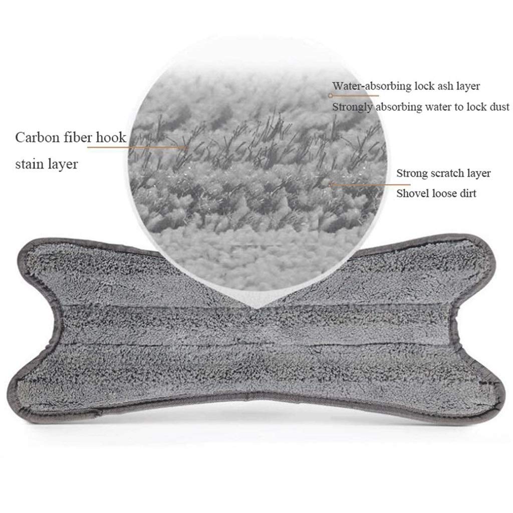Mopa para Suelos de Microfibra, paños absorbentes para Trapos Lavables y Reutilizables, para la Limpieza de Suelos húmedos o Secos