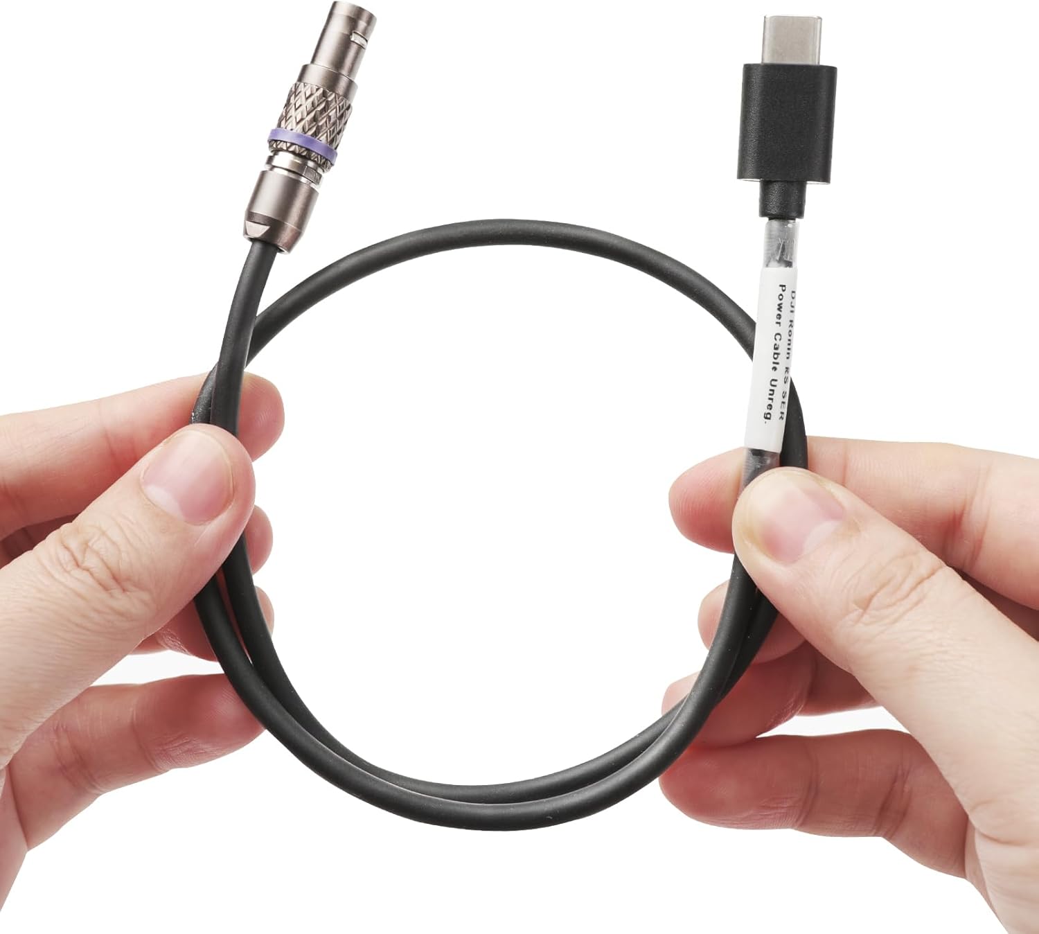 USB-C Power Cable for DJI RS4 RS3 Pro RS2 to 2 Pin Straight Angle Power Cable (Unreg.) 50cm|20inches