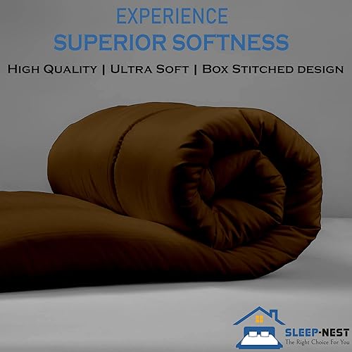 Miniatura 3 de SLEEP-NEST Edredón King extragrande de lujo para todas las estaciones, 128 x 120 pulgadas, caja de edredón extra grande cosida al plumón alternativo