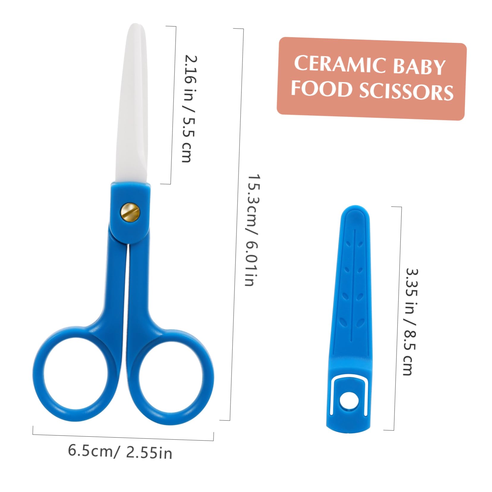 Milisten Safety Grinding Scissors Baby Food Food Crushed Scissors for Easy Swallowing