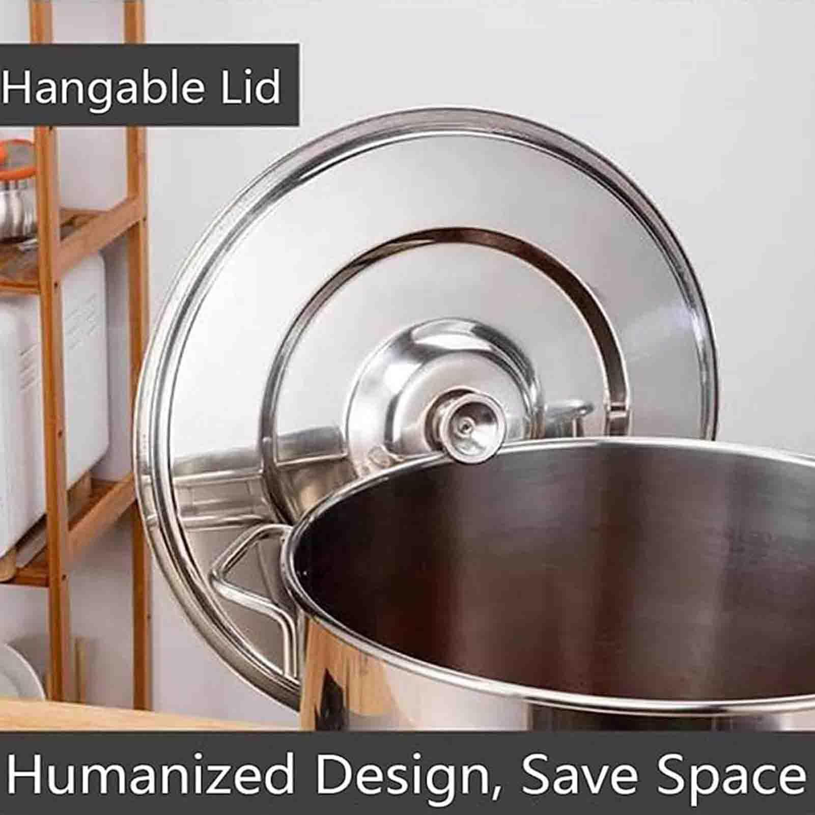 Nudeltopf mit Siebeinsatz, Nudelkocher aus Edelstahl mit Deckel und Sieb, vielseitiges Design für Zuhause und Restaurant