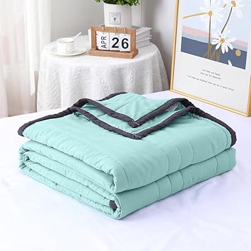 Cooling Blanket for Hot Sleepers All-Season Lightweight Breathable Ice Blanket Cooling Fiber Stays Cool All Night for Adults & Kids Anti-Sweat Single Double Bed Size (Pink,100x140cm)