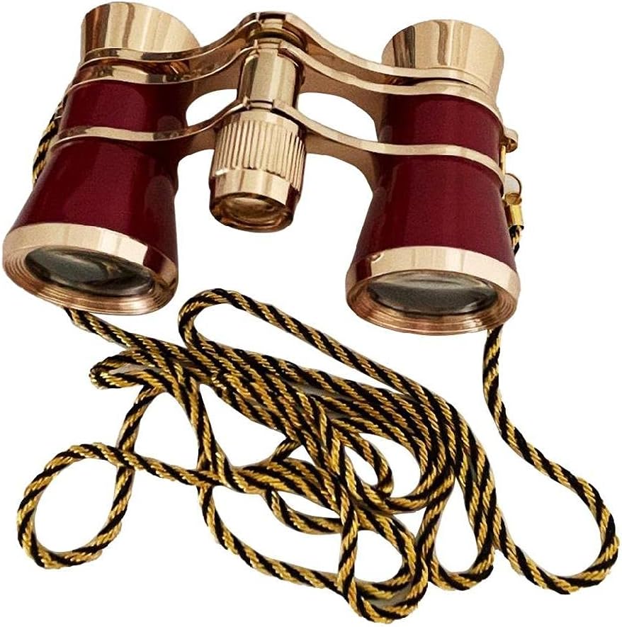 Mini binoculares prismáticos 3 x 25 gafas de teatro compactas con cuerda larga para adultos, niños, mujeres, herramienta de concierto, binoculares vintage para mujer, binoculares vintage para niños