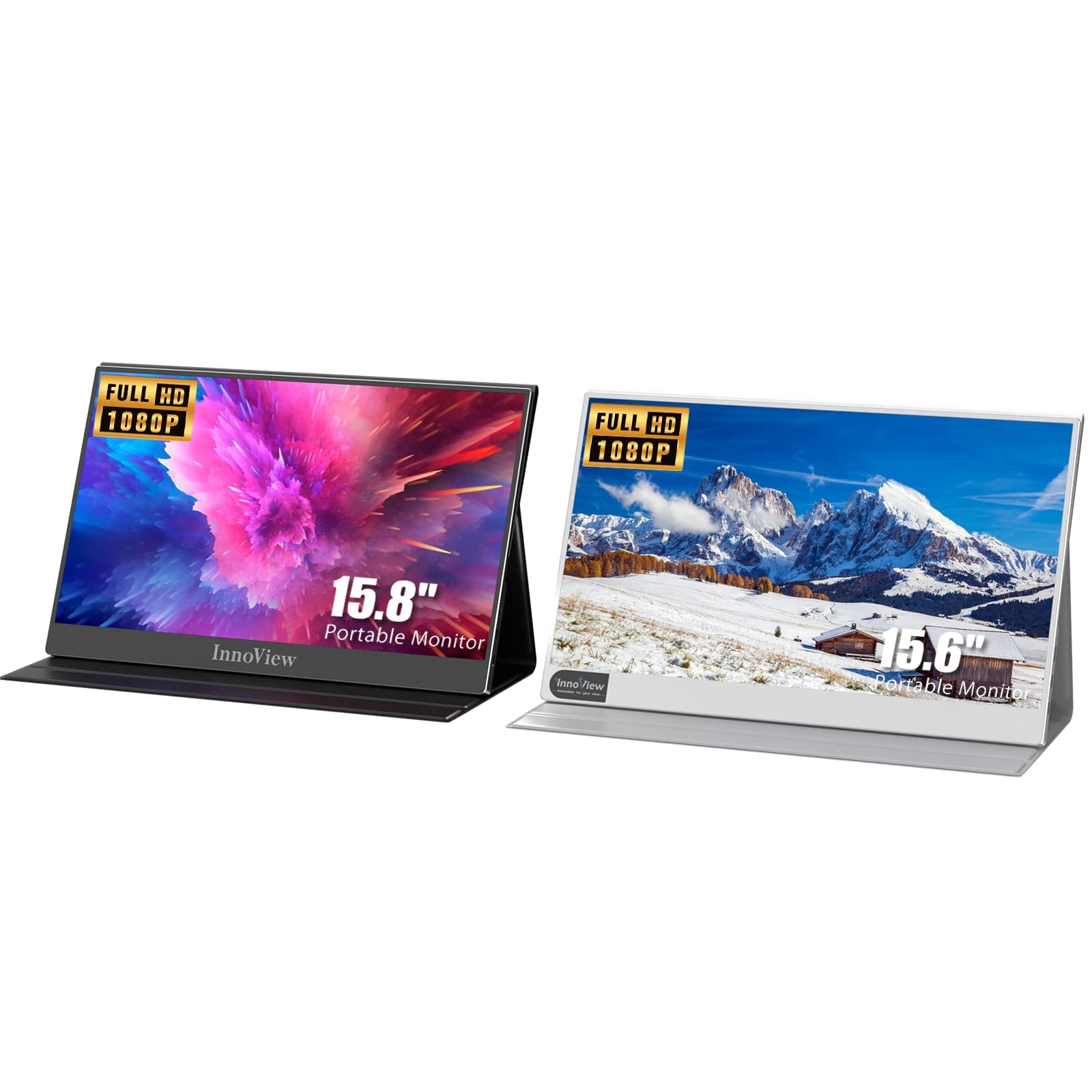 Amazon.com: InnoView 2 monitores portátiles 1080P de 15.6 pulgadas