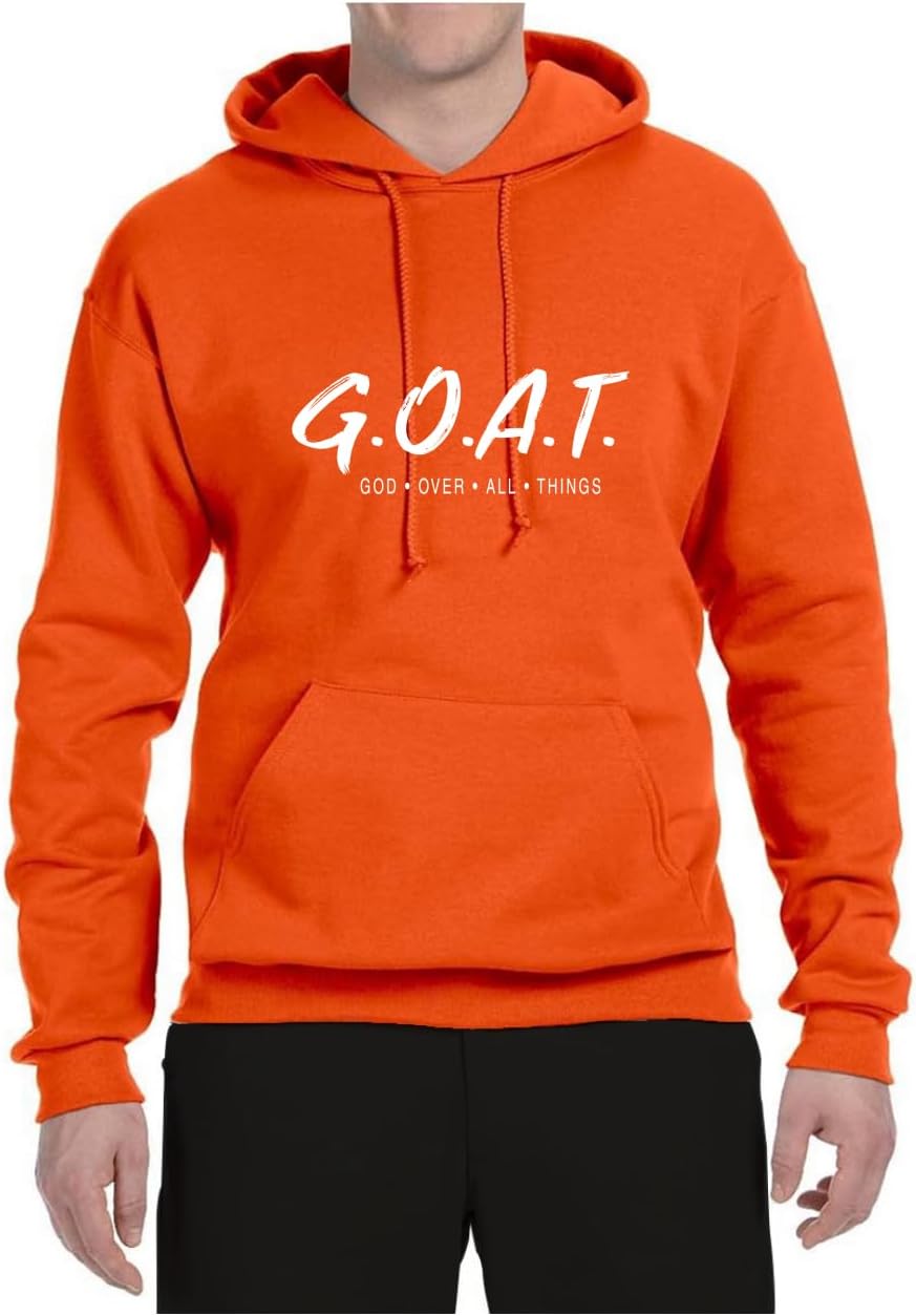 Wild Bobby Goat God Over All Things Inspirational/Christian Unisex Hoodie Sweatshirt