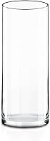 CYSEXCEL Hand-Blown Clear Glass Cylinder Vase 12"H x 4"D - Elegant Flower Centerpieces, Floating Candle Holders, Wedding Decor