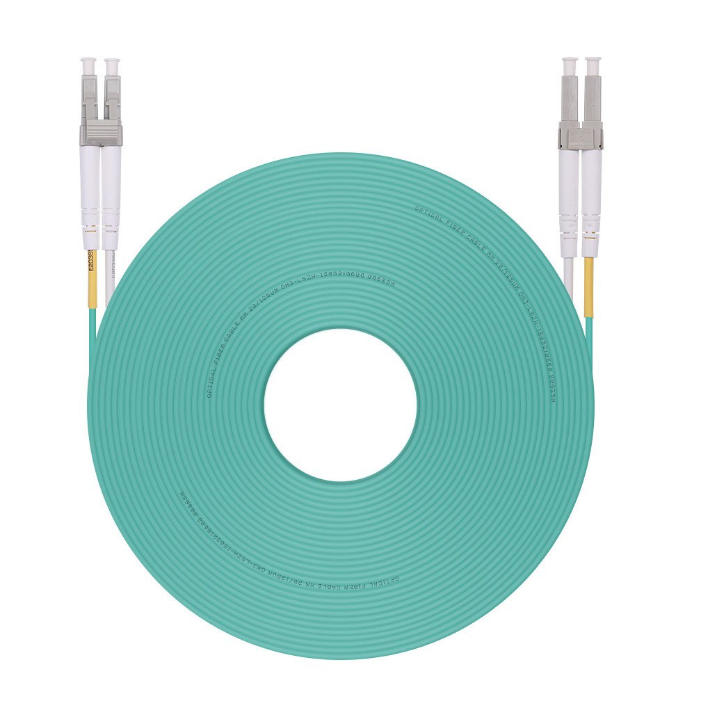 LC to LC Fiber Optic Cable Multimode Duplex OM3 10Gb 50/125um, LSZH, 20