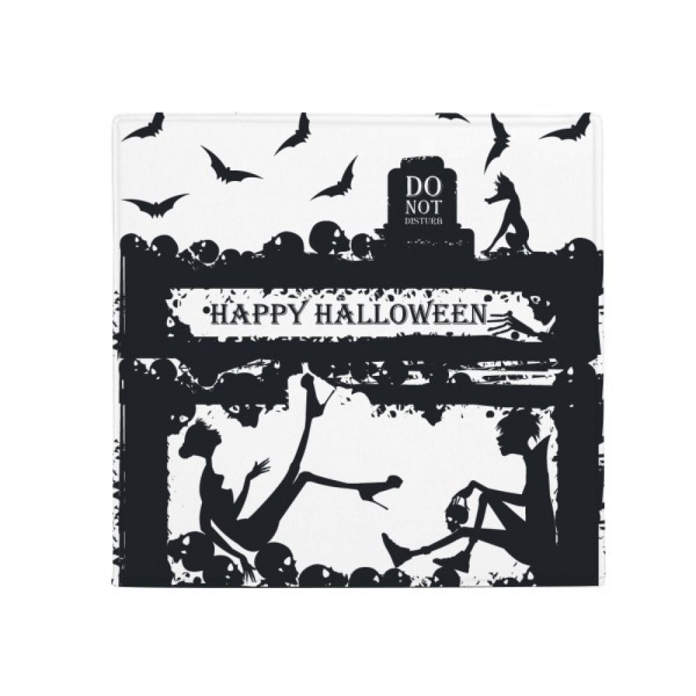 Tapis corbeau fantôme Halloween pour sécuriser la porte de cuisine
