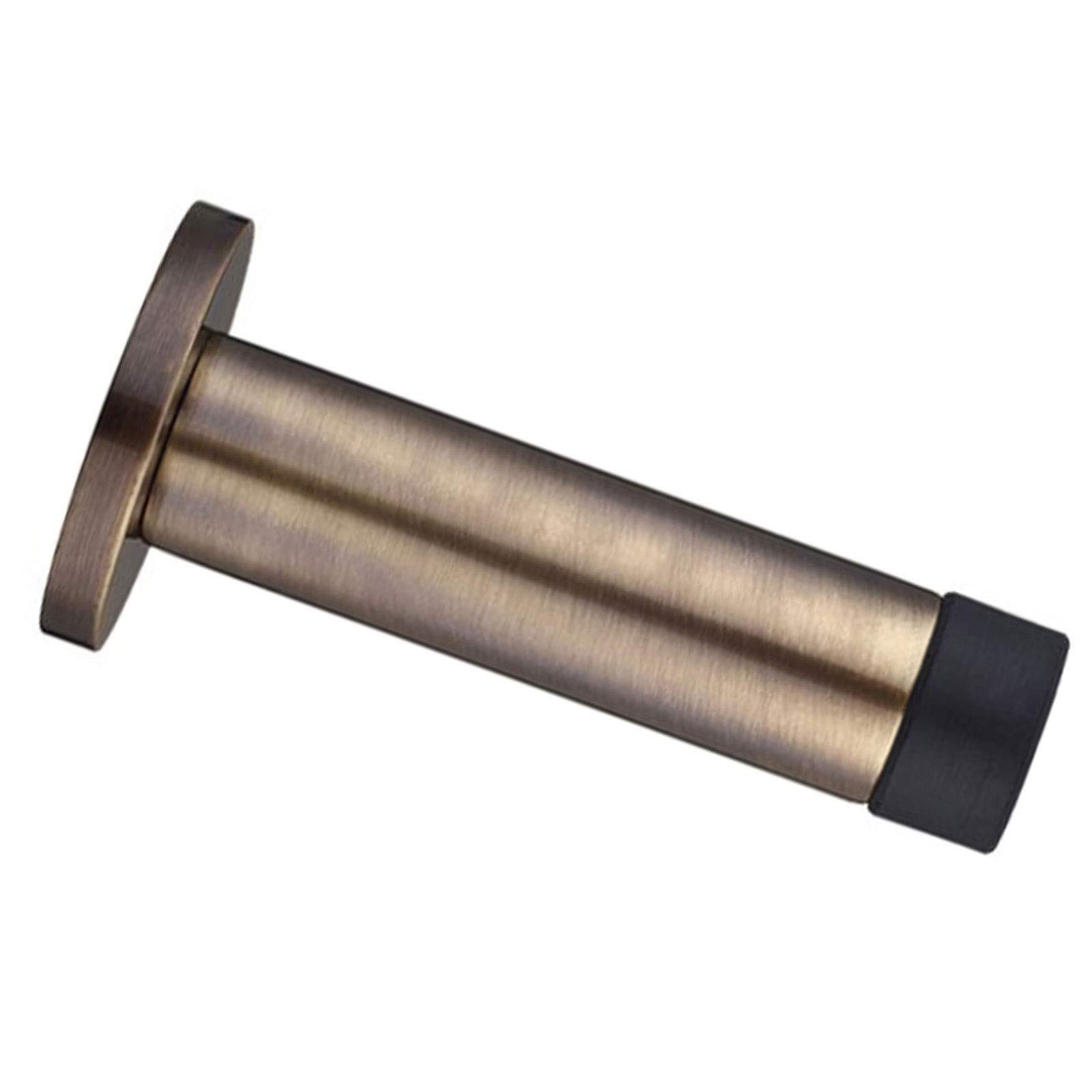 Door Stop - Cylinder Complete with Rose - 70mm - Florentine Bronze
