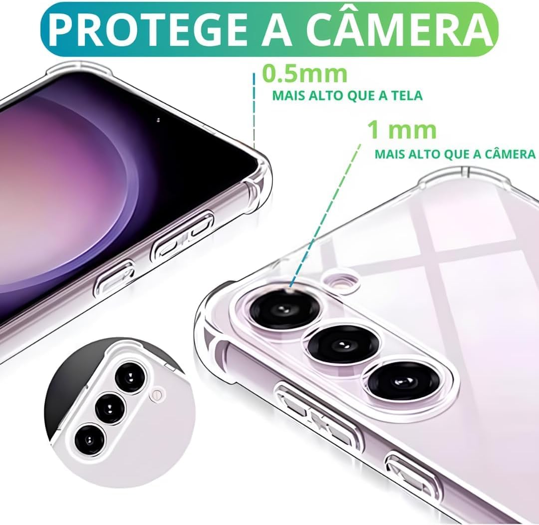 [GL CASES] Capa Edge 50 Neo Capinha Moto Edge 50 Neo Slim Anti Impacto Reforçada Silicone Transparente Case motorola moto edge 50 neo Flexível Anti Choque Encaixe Preciso Com Proteção Para Câmera