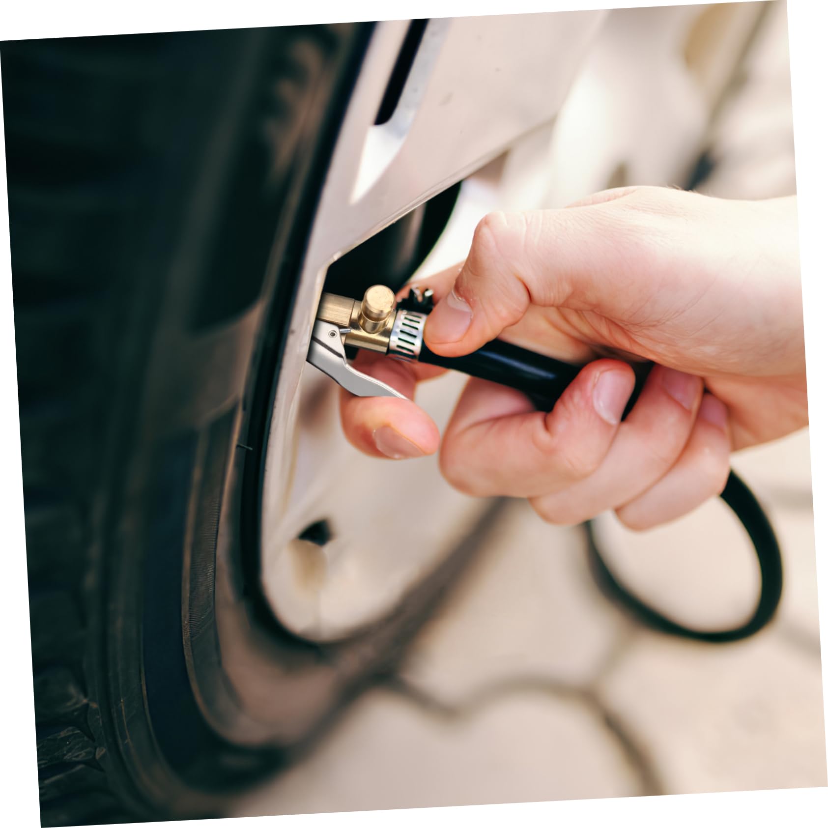 SEWOART 2pcs Tire Air Quick Connect Nozzle Car Inflator Accessory Secure Locking Efficient Tire Inflation Easy Handling