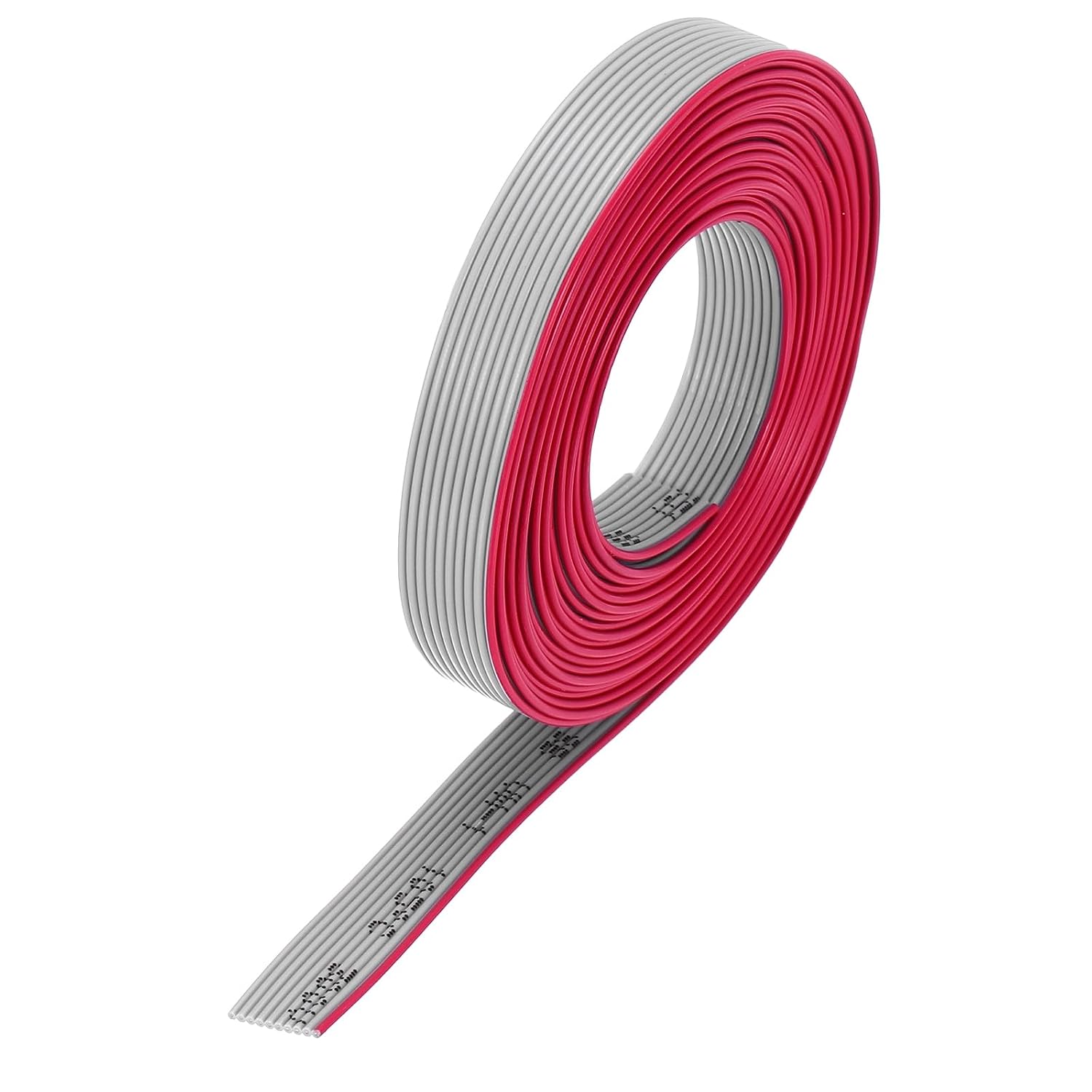 MECCANIXITY 28AWG IDC Wire Flat Ribbon Cable 3 m/9.8ft Length 1.27mm Pitch 6 Pins Gray for JTAG/ISP Connecting