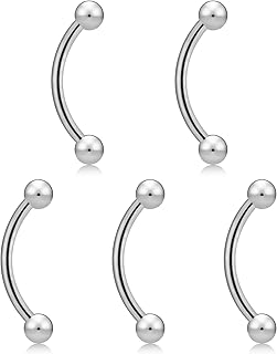 [From da Phactory] フロム ダ ファクトリー バナナバーベル カーブドバーベル サージカルステンレス 軟骨ピアス ボディピアス5個