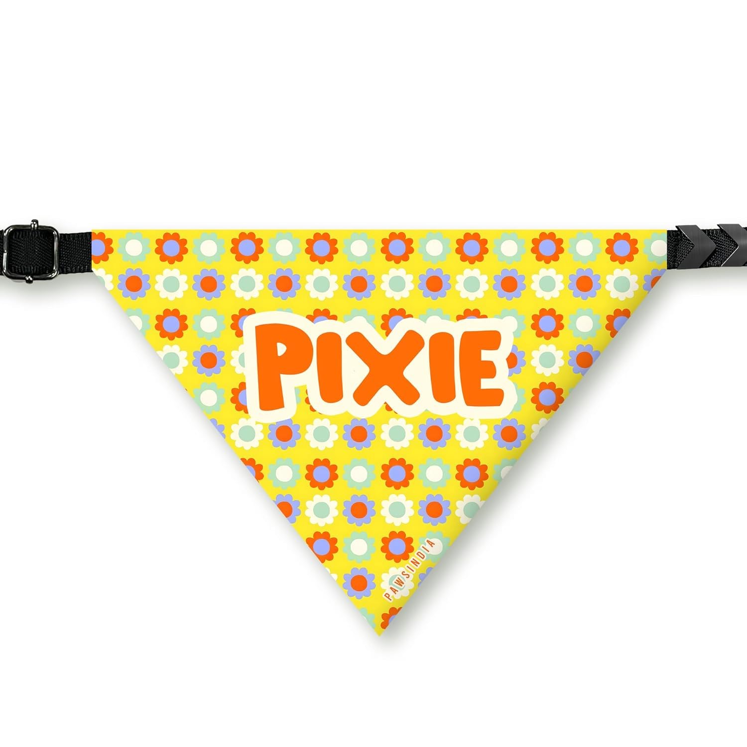 PawsIndia Dog Bandana with Collar Small Medium Large Dogs & Cats 100% Adjustable with Buckle Stretchable Fabric Flower-1 (B0CSW6CGQN) Amazon Price History, Amazon Price Tracker