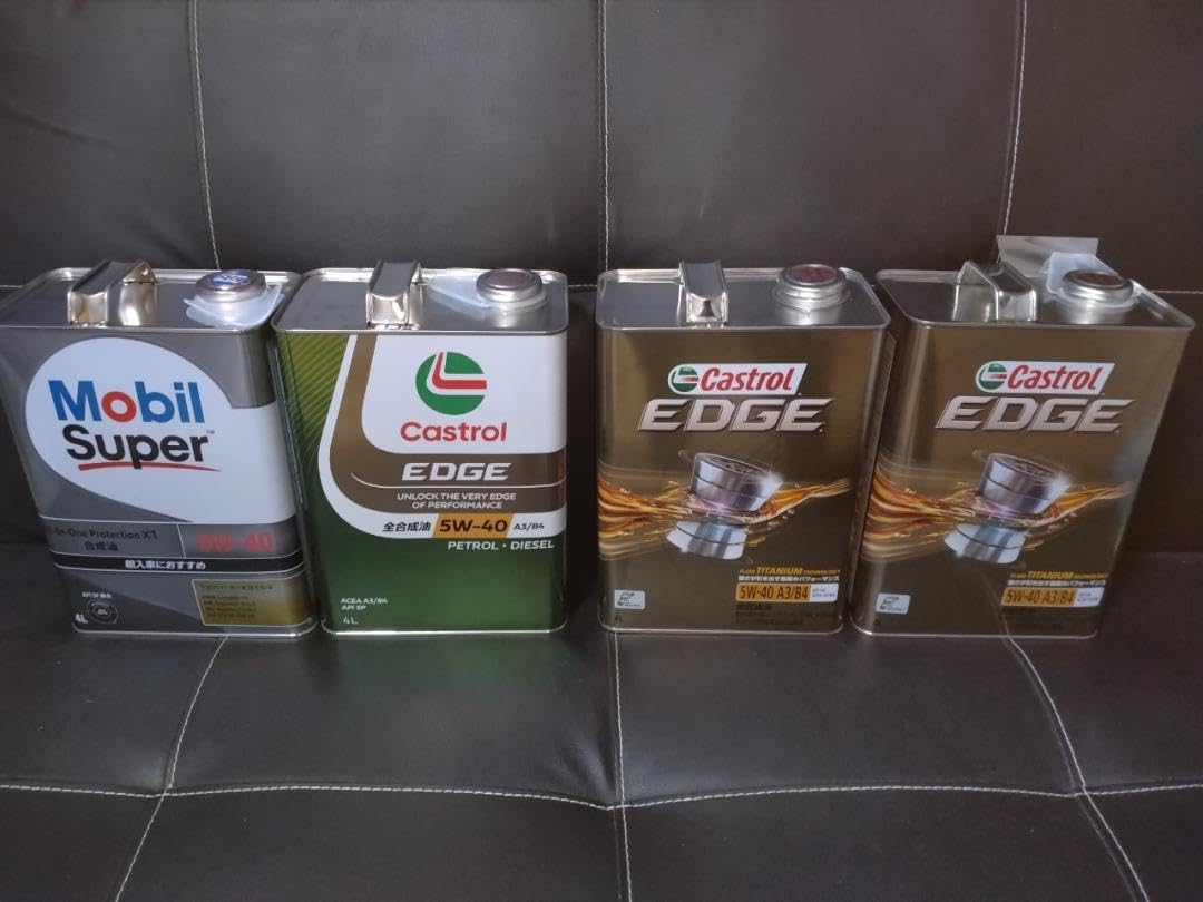 モービルMobil Super &amp;Castrol Edge 5W-40 4L他
