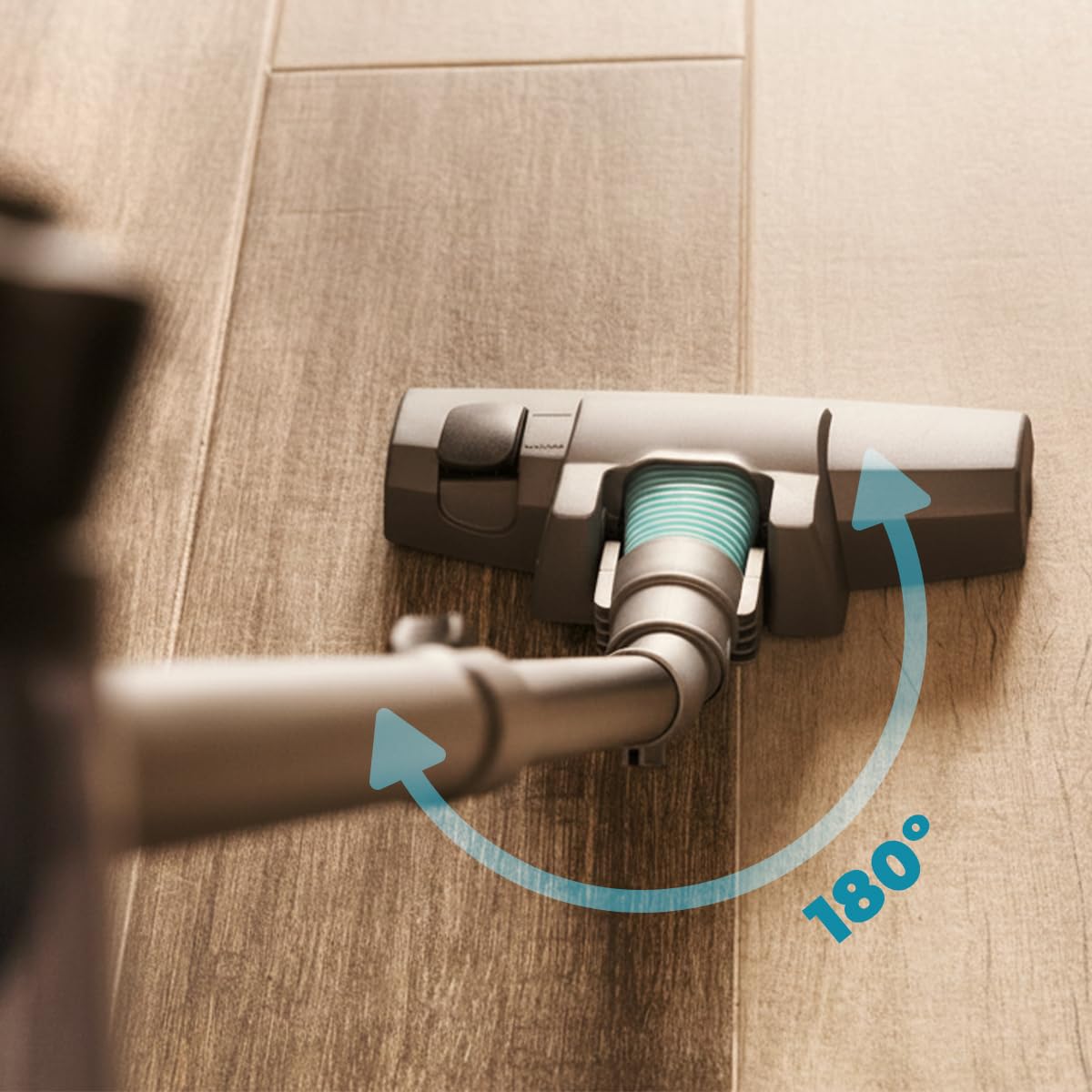 Cecotec 2-in-1 Stielstaubsauger Conga Thunderbrush 560 Neo. 600 W UltraPower, 6 m Aktionsradius, 180 Grad schwenkbarer Kopf, beutellos, 500 ml Behälter, Filter für saubere Luft, 2 Bodenpositionen