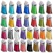 Paxcoo 120Pcs Keychain Tassels Acrylic Keychain Blanks Keychain Rings Bulk for DIY Keychain Key Rings Craft Supplies