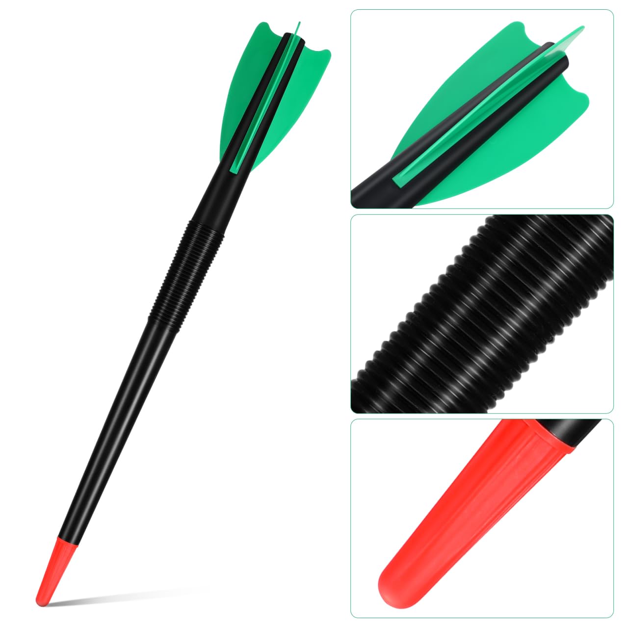 Yardwe Lot de 2 javelots d'entraînement de 250 g en plastique souple pour enfants, adultes, compétition, lancer, entraînement intérieur ou extérieur