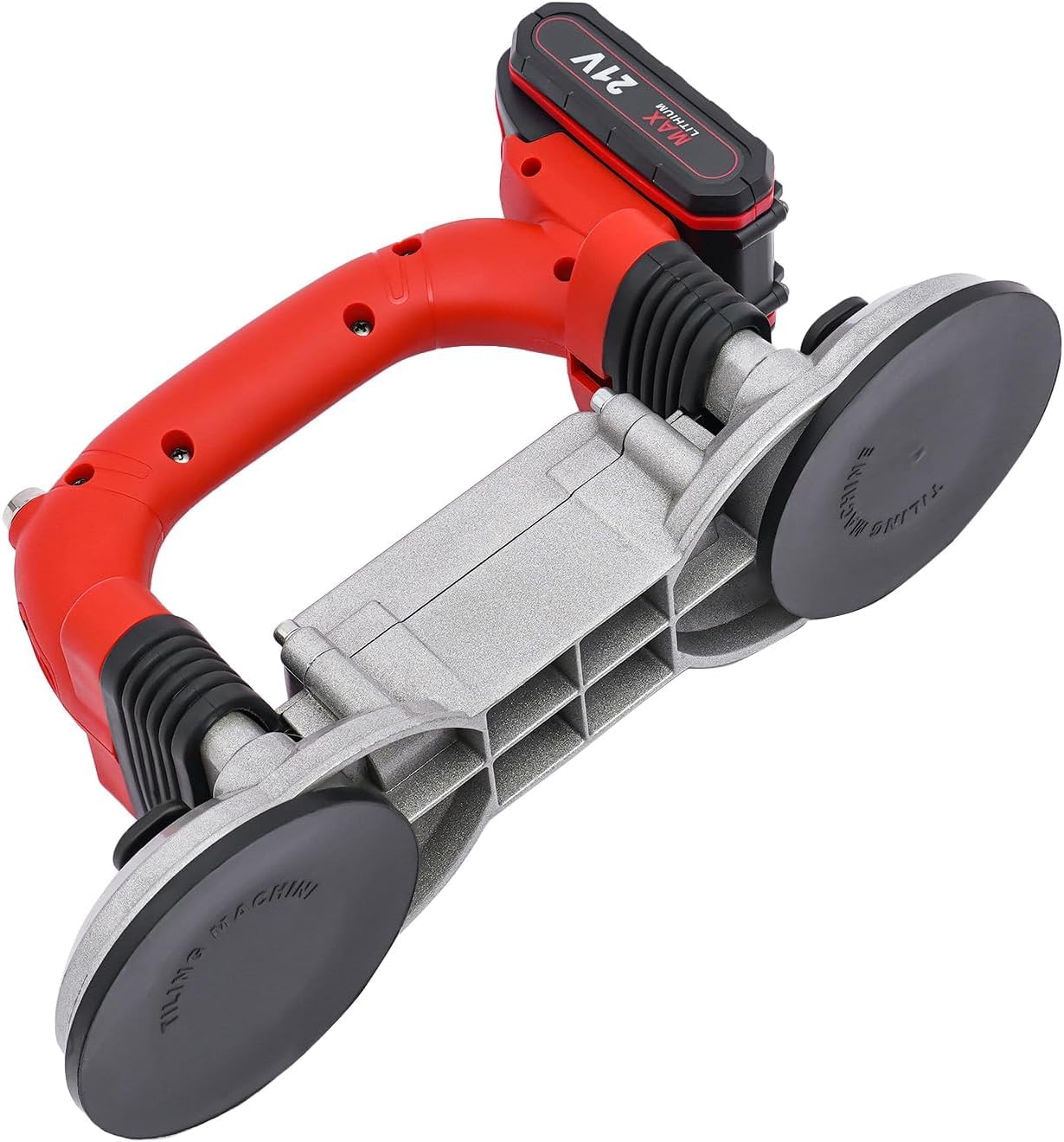 Utensile vibrante per piastrelle da 180 W, macchina per la posa di piastrelle con doppia ventosa, piastra per piastrelle manuale a 6 velocità, per la ristrutturazione della casa