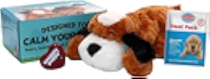 Original Snuggle Puppy Heartbeat Puppy Toy - Heartbeat Puppy for Dogs - Pet Anxiety Relief and Calming Aid - Comfort Dog Toy - Behavioral Training and Sleep Aid Cuddle buddy - Crate Training Essential