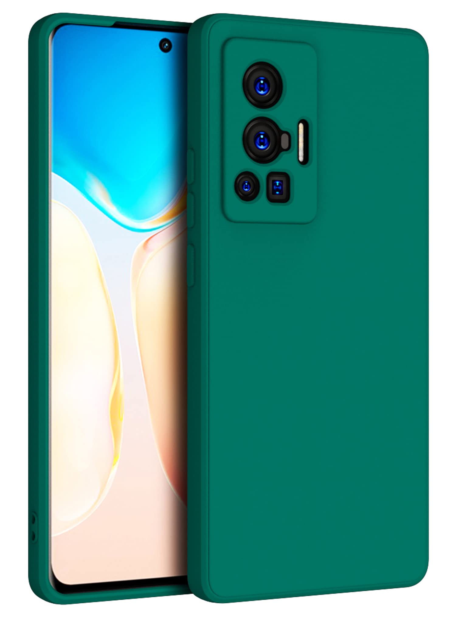 Kapa Matte Lens Protective Back Cover for Vivo X70 Pro, Slim Silicone with Soft Lining Shockproof Flexible Full Body Bumper Case (Green) (B09XB36QBN) Amazon Price History, Amazon Price Tracker