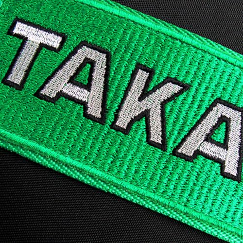 W-POWER JDM Bride Recaro Racing Laptop Travel Backpack Brown Bottom with Adjustable Harness Straps (Bride G - Green TAK Strap)4