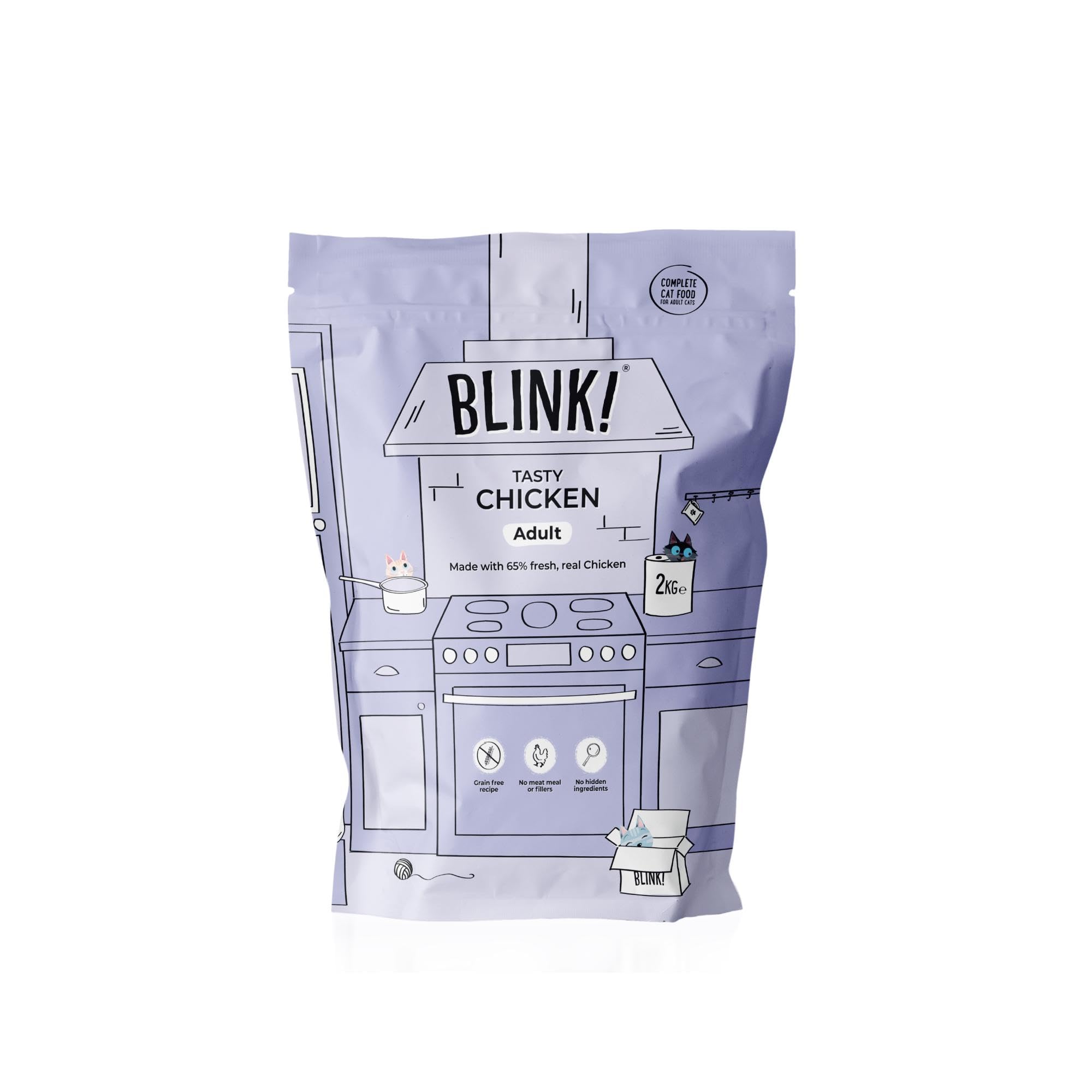 BLINK Blink! Fresh Dry Adult Cat Food Chicken 2kg
