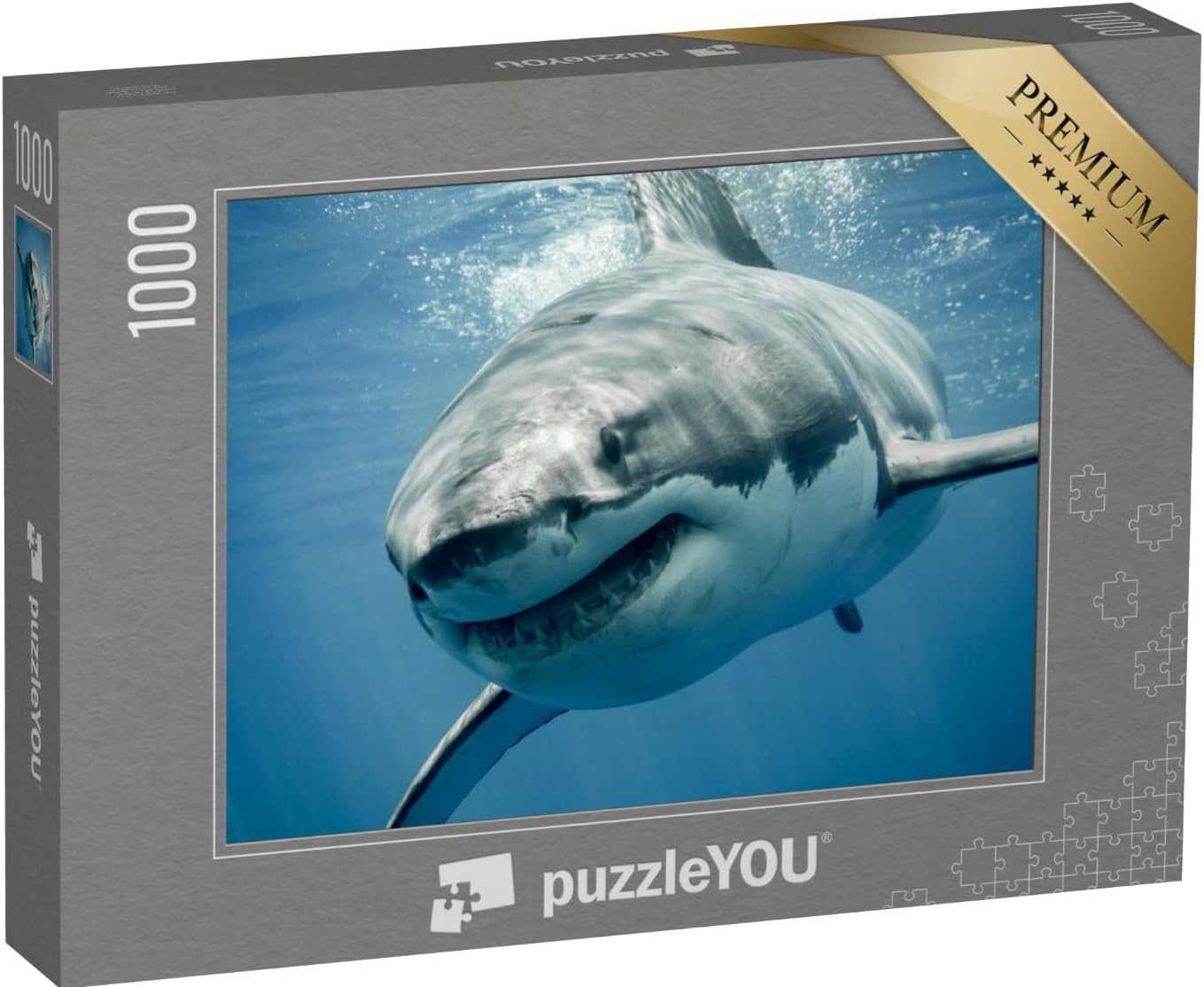 Amazon Produktbild: puzzleYOU 1000-Teile-Puzzle Weißer Hai