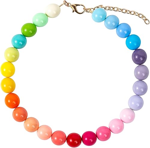 Daovace Collar de perlas con cuentas para perro, hecho a mano, collar de perro elegante con campana, joyería para perros pequeños y cachorros (22 +