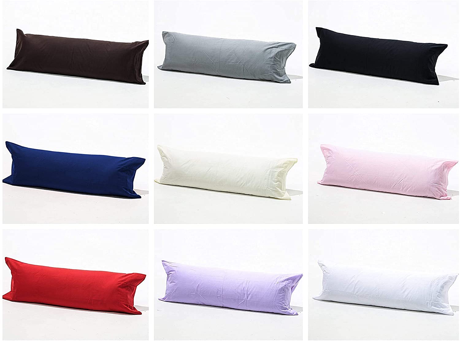 IBIZA DREAMS Antiallergenic Hollow Fibre Filled Bolster Pillow with Free Pillow Case (LAMON, 3FT)