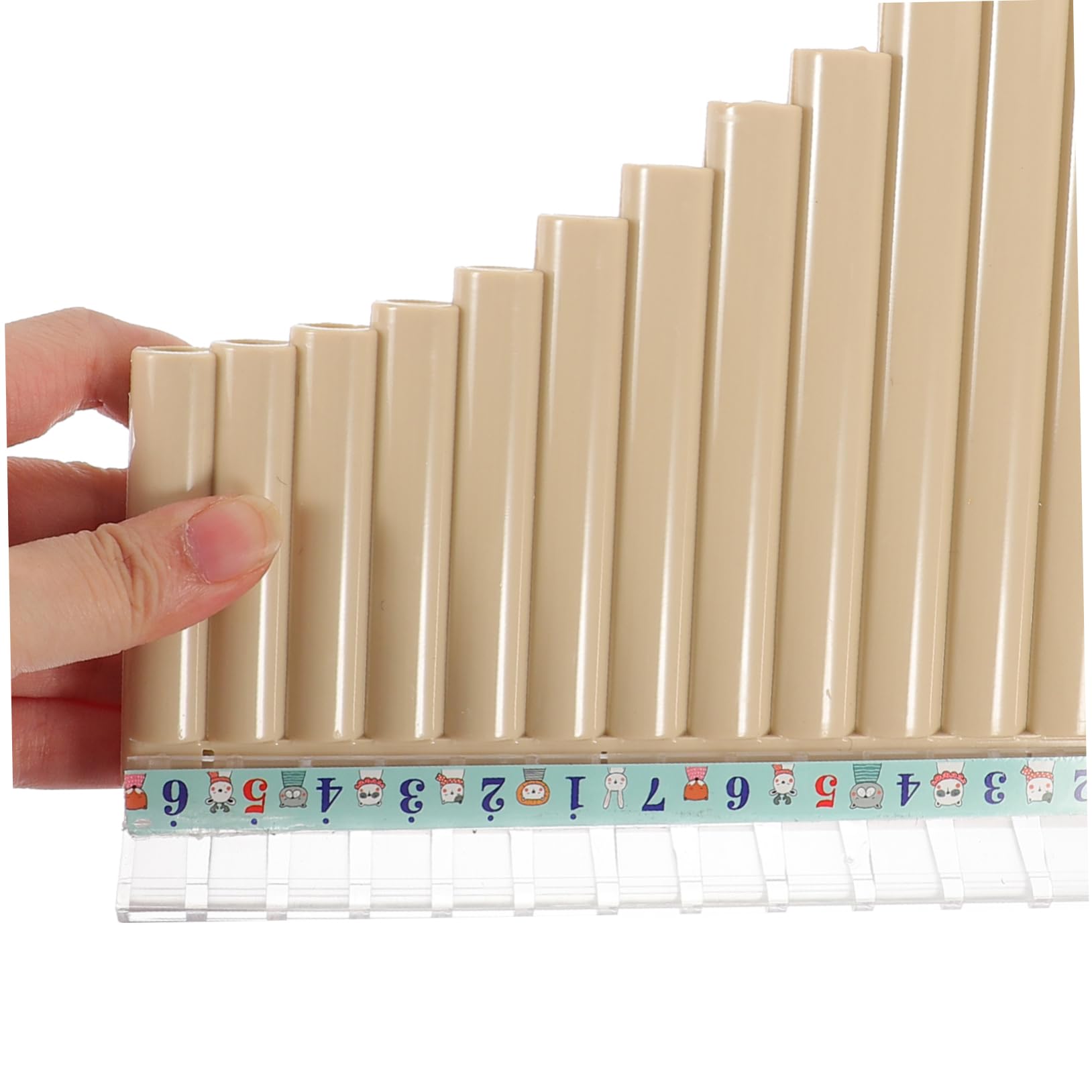 ifundom Flauto di Pan in Resina Chiave Do 16 Canne Bianco per Principianti Strumento Musicale Didattico per Ragazzo Ragazza Portatile per Esercizio Manuale e Coordinazione