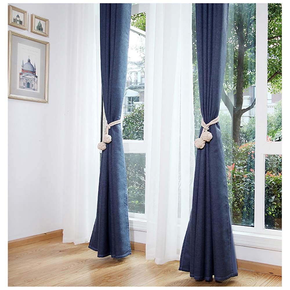 Fermatende In Cotone 4 Pezzi - Corda Per Tende Fatta A Mano, Lunghezza 100cm, Colore Beige, Per Casa E Ufficio - Foto 5