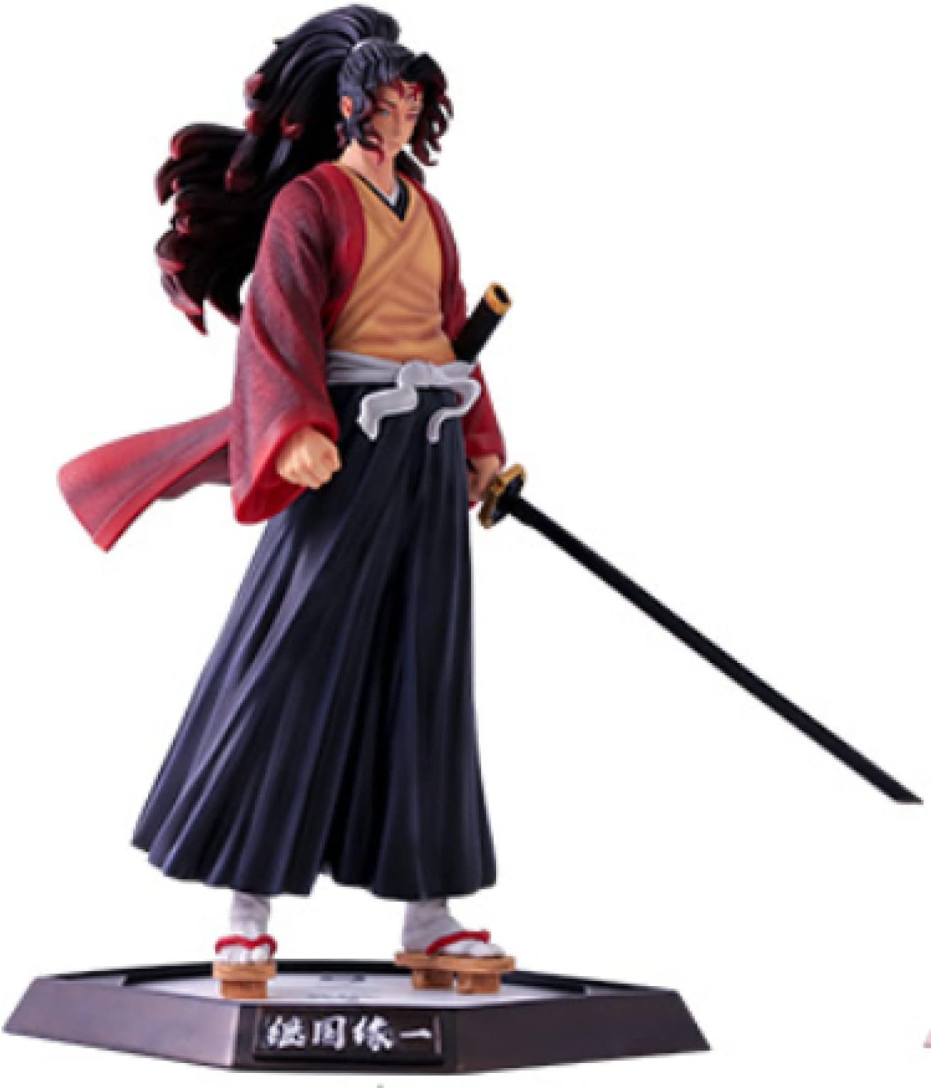 NIBSKUN Demon Slayer Figure Yoriichi Action Figure PVC Model Toys Doll Game Figure Anime Figure Anime Fan Collection(Top Statue)(11.8x10.2x8.7IN)