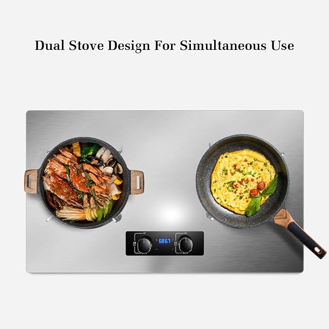 Estufa de Gas 2 Puestos Portátil con Protección de Apagado miniatura 6