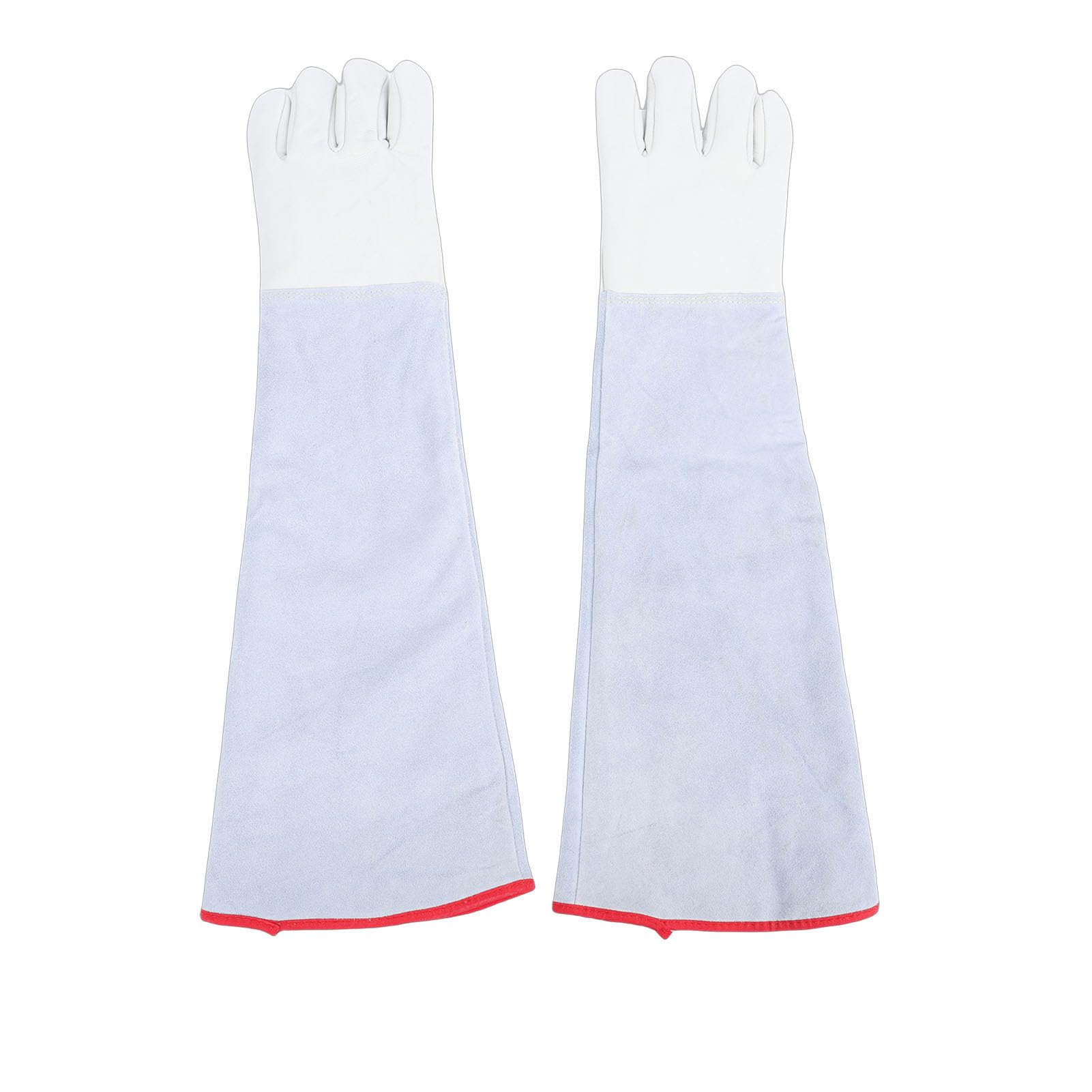 Rękawice Przeciw Zamarzaniu, do Pracy z Suchym Lodem, Ochronna, Skórzana, długość 60 Cm, Kriogeniczne, Odporne na Wysokie Temperatury, Laboratorium, przemysł, Gaśnice, Izolacja