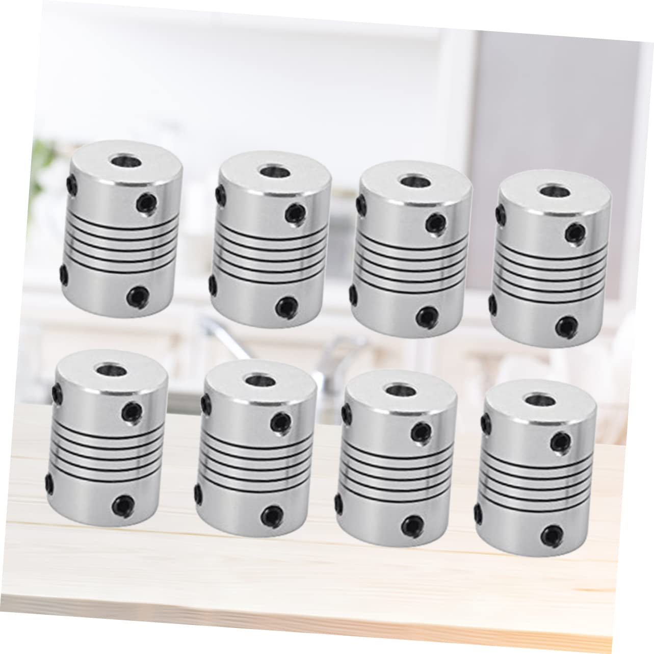 24 pièces accouplement à soufflet accouplement de faisceau accouplement d'arbre flexible accouplement d'entraînement flexible accouplement flexible sûr dé à coudre moteur pas à pas servomoteur pas à