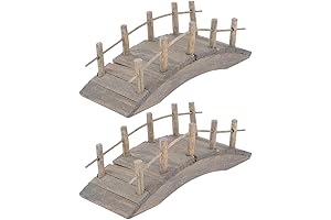 Mini Wooden Arch Bridge Cake Topper