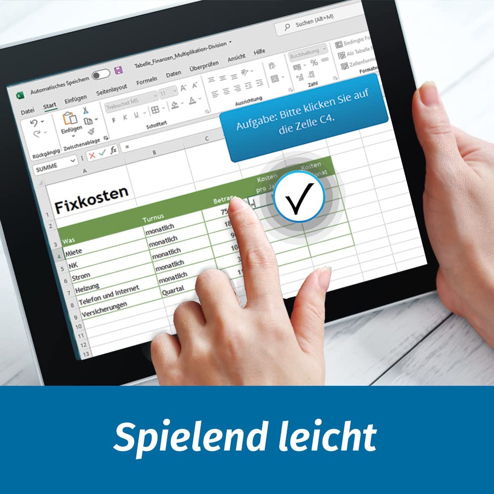 Excel Training – Online-Kurs: Schritt für Schritt lernen & sicher anwenden (Einsteiger & Auffrischer) | optimiert für Microsoft 365 & Office 2024 | 1 Nutzer-Lizenz