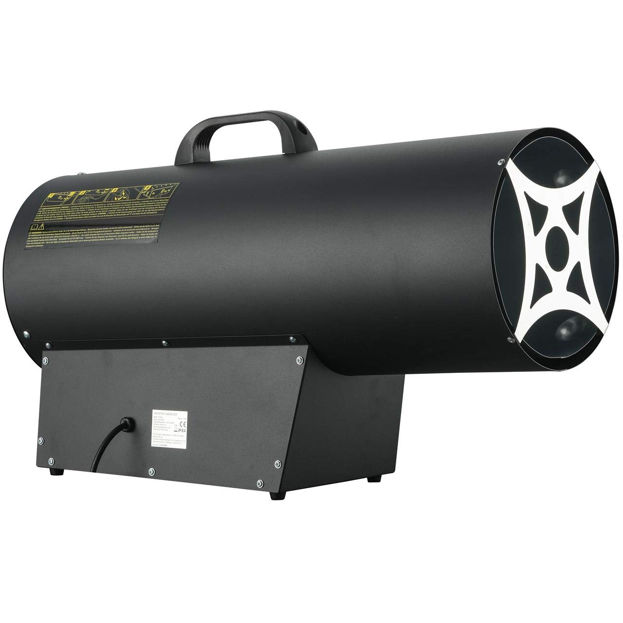 Canon à air chaud GPL FX-GH51 FUXTEC allumage piézo tuyau raccordement et réducteur de pression puissance chauffage jusqu'à 50 kW, débit d'air 650 m³/h, protection surchauffe (IMPORT ALLEMAGNE)