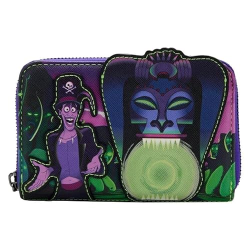 Disney The Princess And The Frog Dr. Facilier Glow In The Dark Zip Around Wallet #TOP13